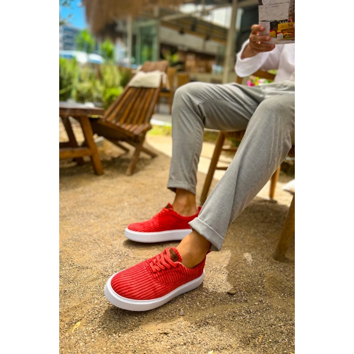 CH173 - KBT Velluto Erkek Ayakkabı KIRMIZI