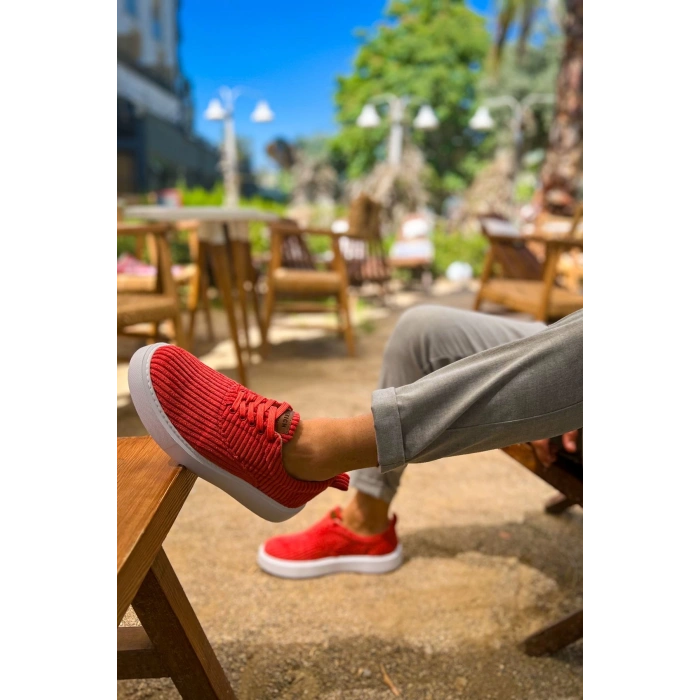 CH173 - KBT Velluto Erkek Ayakkabı KIRMIZI