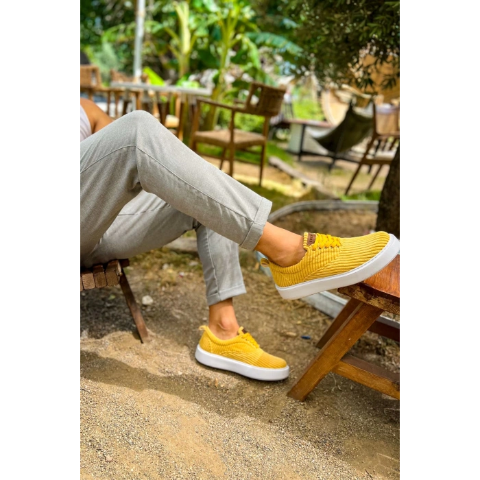 CH173 - KBT Velluto Erkek Ayakkabı SARI