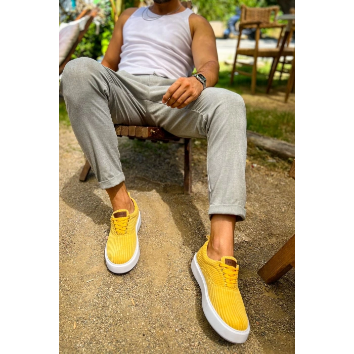 CH173 - KBT Velluto Erkek Ayakkabı SARI