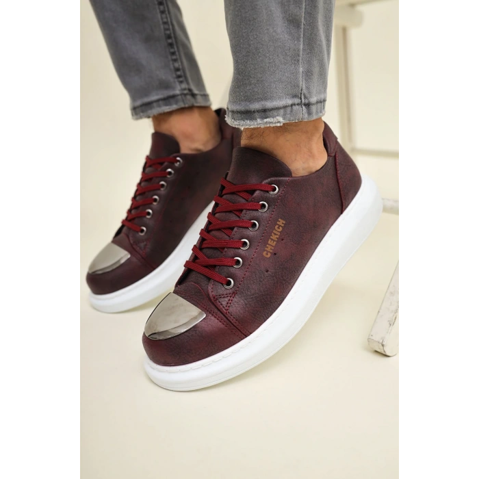 CH175 - CBT Mirror Erkek Ayakkabı BORDO