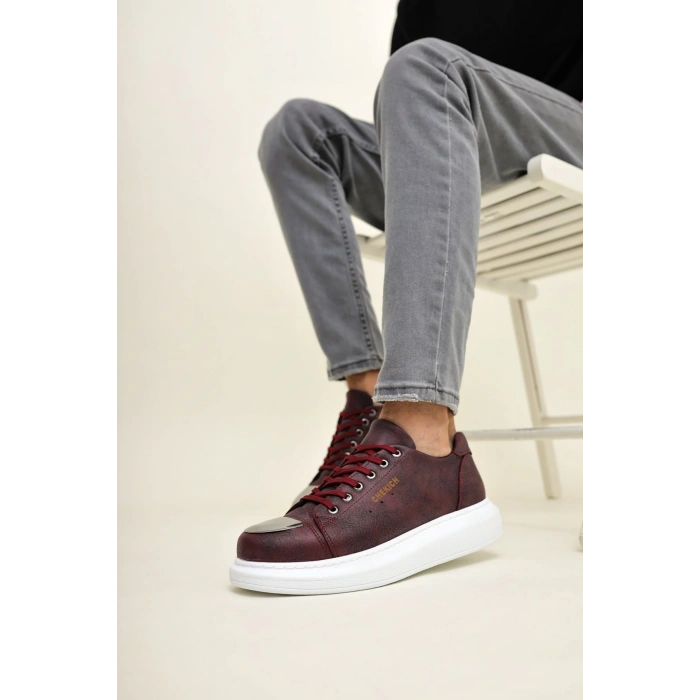 CH175 - CBT Mirror Erkek Ayakkabı BORDO