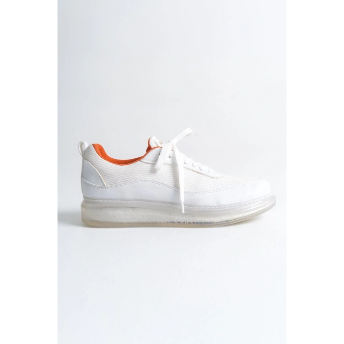 CH181 - RRT İpekyol  Erkek Ayakkabı BEYAZ - TURUNCU