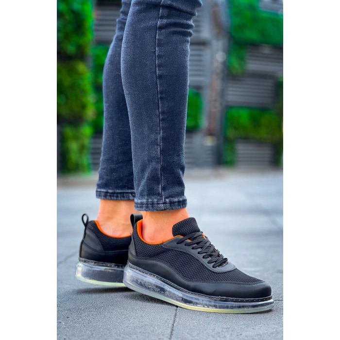 CH181 - RRT İpekyol  Erkek Ayakkabı SIYAH - TURUNCU