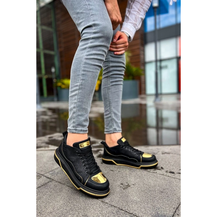 CH183 - CST Jet Setter Mirror  Erkek Ayakkabı SIYAH/ALTIN