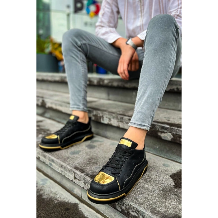 CH183 - CST Jet Setter Mirror  Erkek Ayakkabı SIYAH/ALTIN