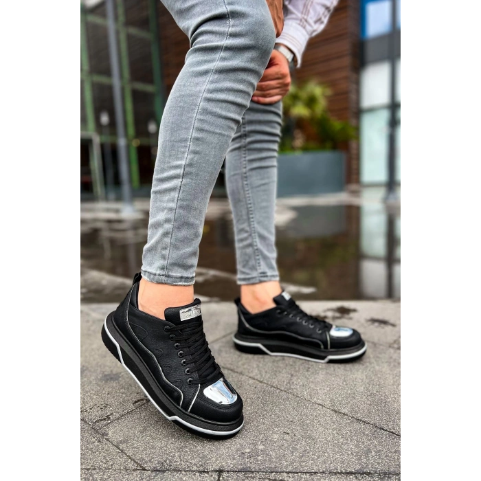 CH183 - CST Jet Setter Mirror  Erkek Ayakkabı SIYAH/GUMUS