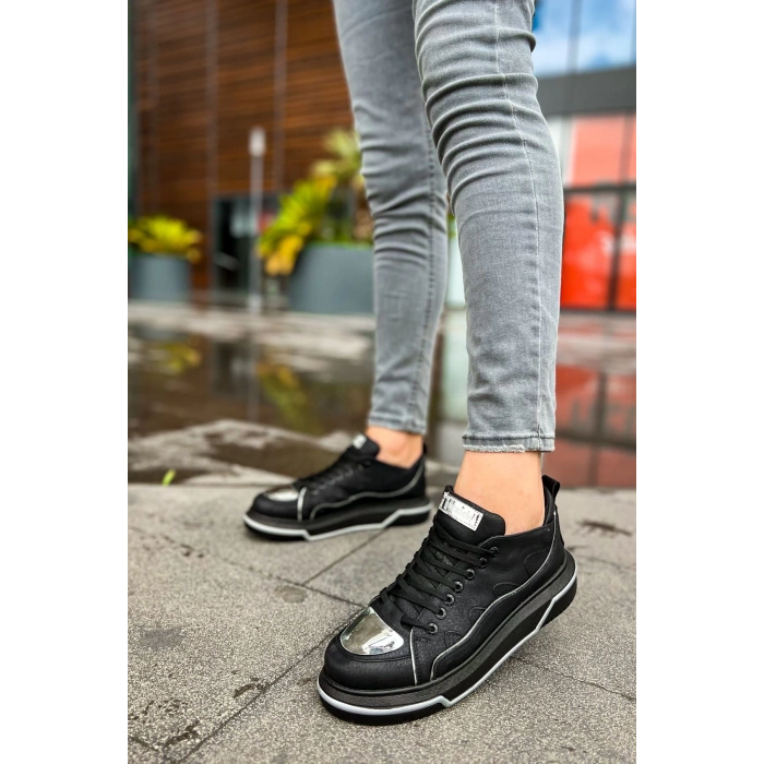 CH183 - CST Jet Setter Mirror  Erkek Ayakkabı SIYAH/GUMUS