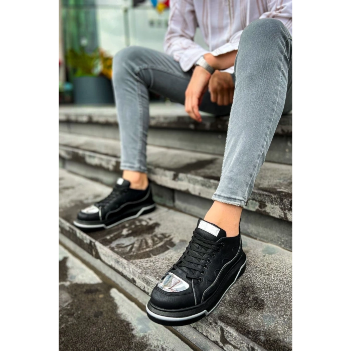 CH183 - CST Jet Setter Mirror  Erkek Ayakkabı SIYAH/GUMUS