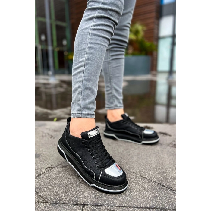 CH183 - CST Jet Setter Mirror  Erkek Ayakkabı SIYAH/GUMUS