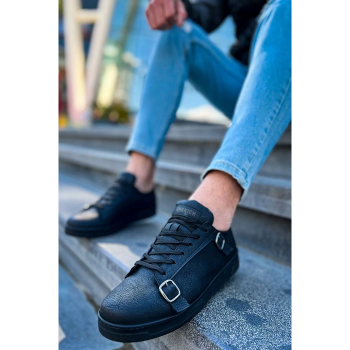 CH191 - CST Side Buckle Erkek Ayakkabı SIYAH