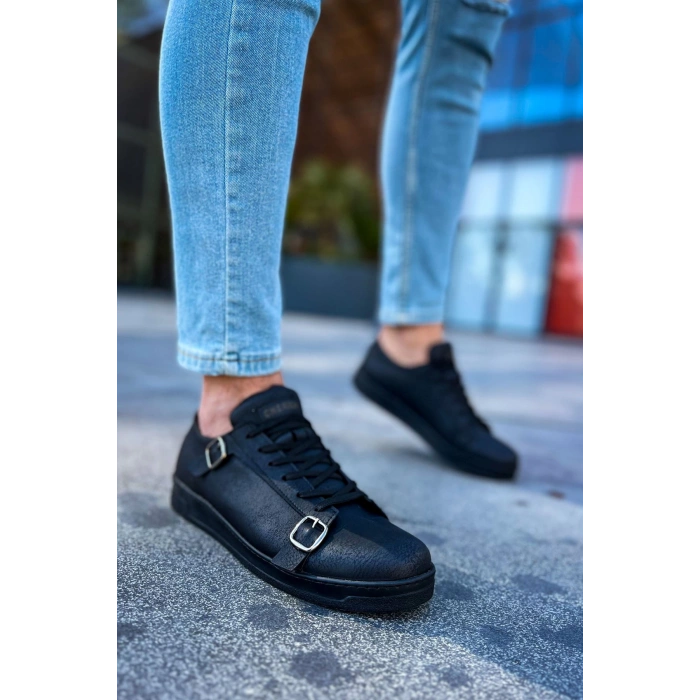 CH191 - CST Side Buckle Erkek Ayakkabı SIYAH