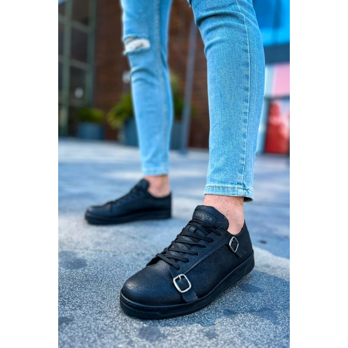 CH191 - CST Side Buckle Erkek Ayakkabı SIYAH