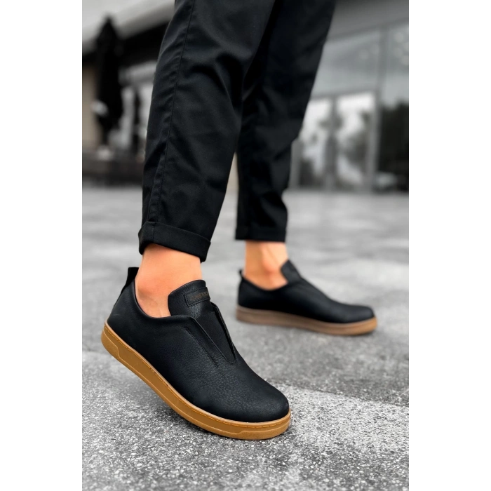 CH195 CKT حذاء رجالي صلب لون أسود