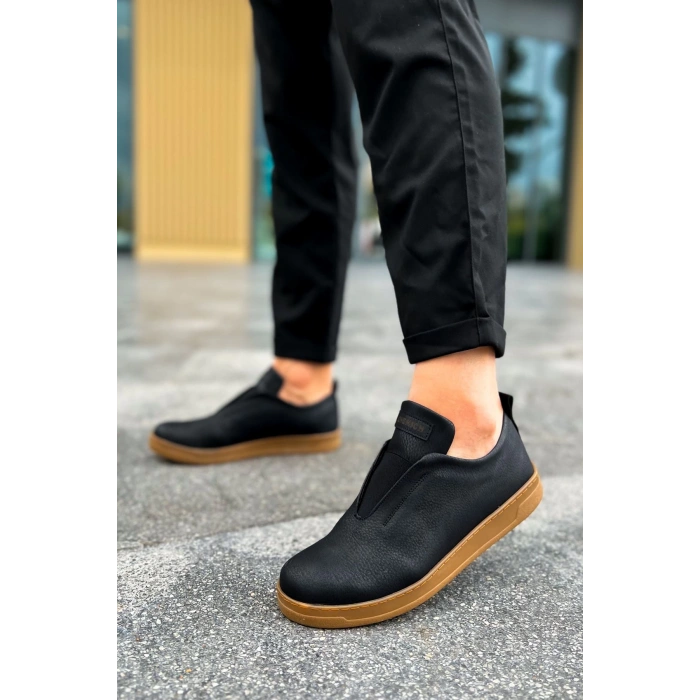 CH195 CKT حذاء رجالي صلب لون أسود