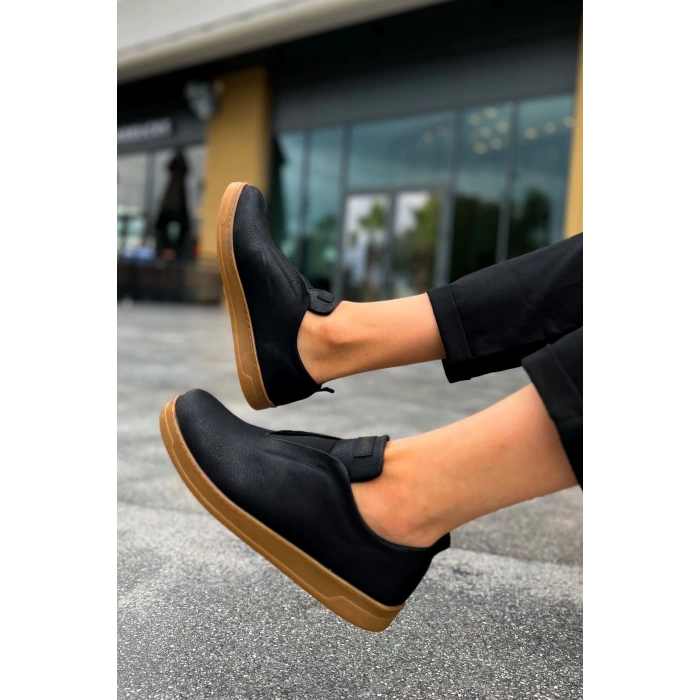 CH195 CKT حذاء رجالي صلب لون أسود