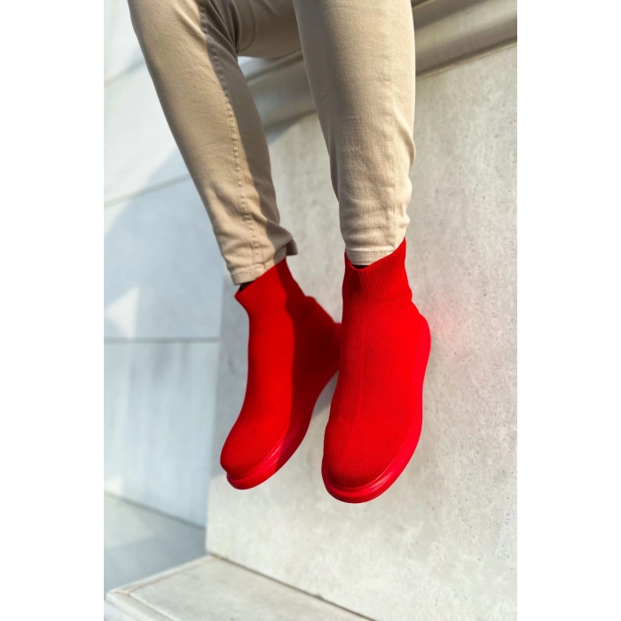 CH207 - TRT Maglieria-T Erkek Ayakkabı KIRMIZI