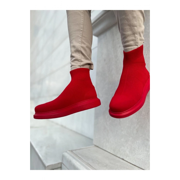 CH207 - TRT Maglieria-T Erkek Ayakkabı KIRMIZI