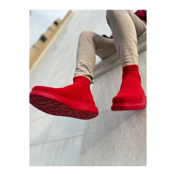 CH207 - TRT Maglieria-T Erkek Ayakkabı KIRMIZI