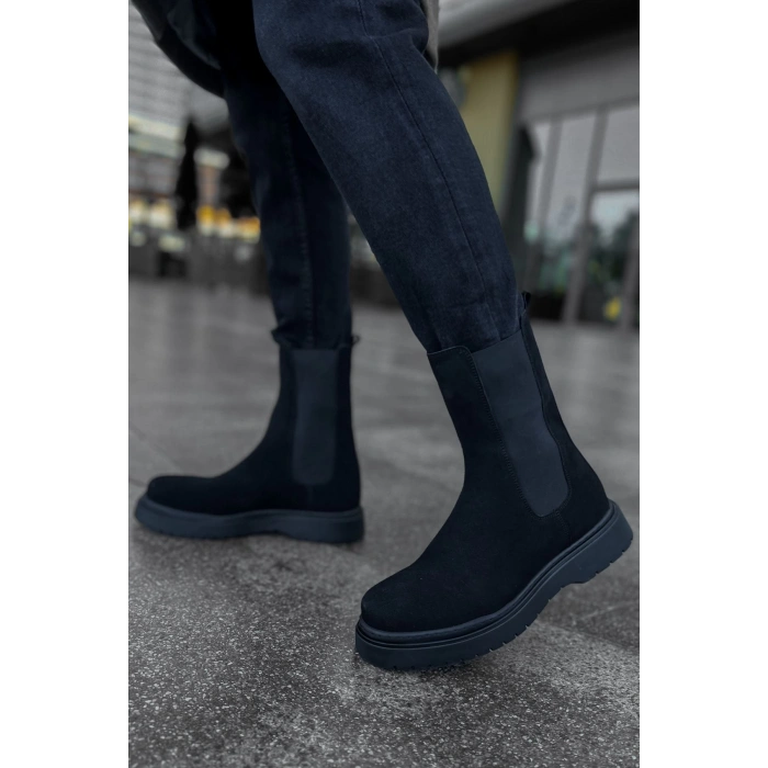 CH223 SRT Alaska Suede Mens Boot BLACK