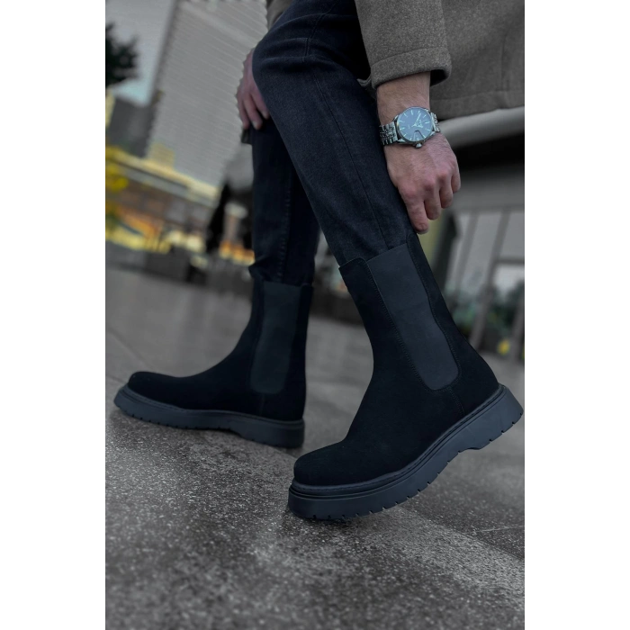 CH223 SRT Alaska Suede Mens Boot BLACK