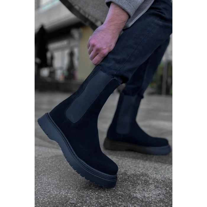 CH223 SRT Alaska Suede Mens Boot BLACK