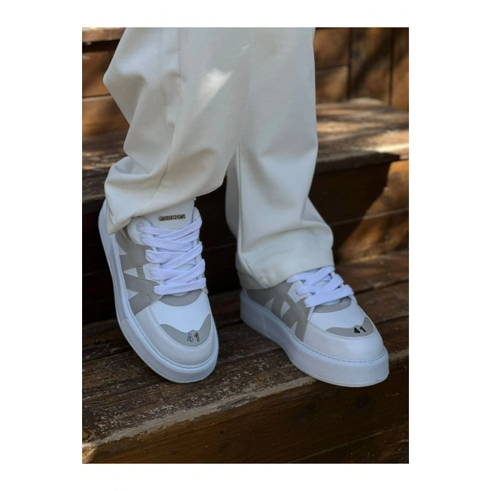 CH2407 - CBT Star-X Erkek Spor Ayakkabı BEYAZ/GRI