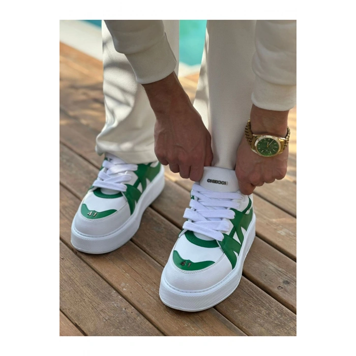 CH2407 - CBT Star-X Erkek Spor Ayakkabı BEYAZ/YESIL