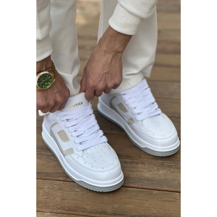 CH2410 - CBT Avax  Erkek Spor Ayakkabı BEYAZ / BEJ