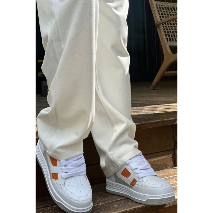 CH2410 - CBT Avax  Erkek Spor Ayakkabı Beyaz/Turuncu