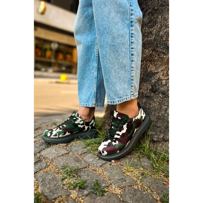 CH252 RRT Printed Mens Shoes 306 GREEN CAMOUFLAGE