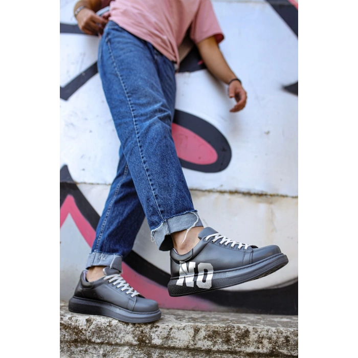 CH254 - CBT Pittura Erkek Ayakkabı 402 YS GRI / KOYU GRI