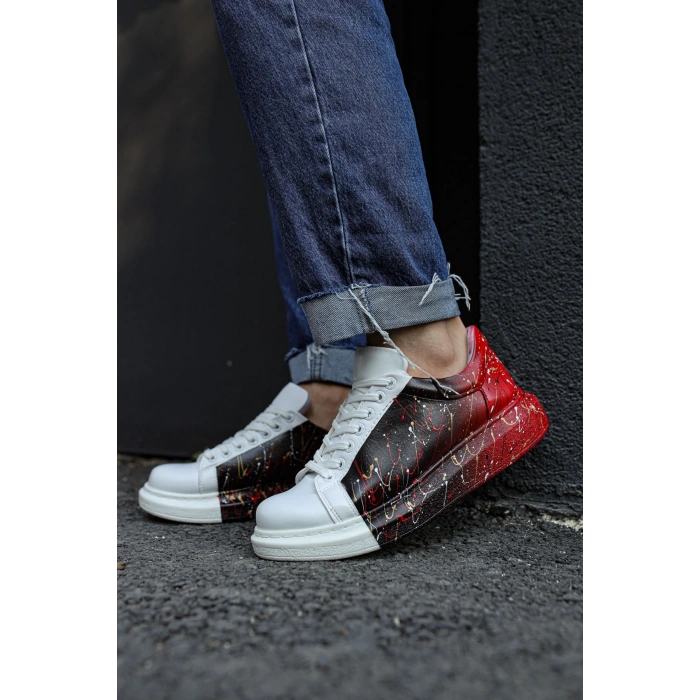 CH254 CBT Paint Mens Shoe 415 BLACK / RED SPECKLE