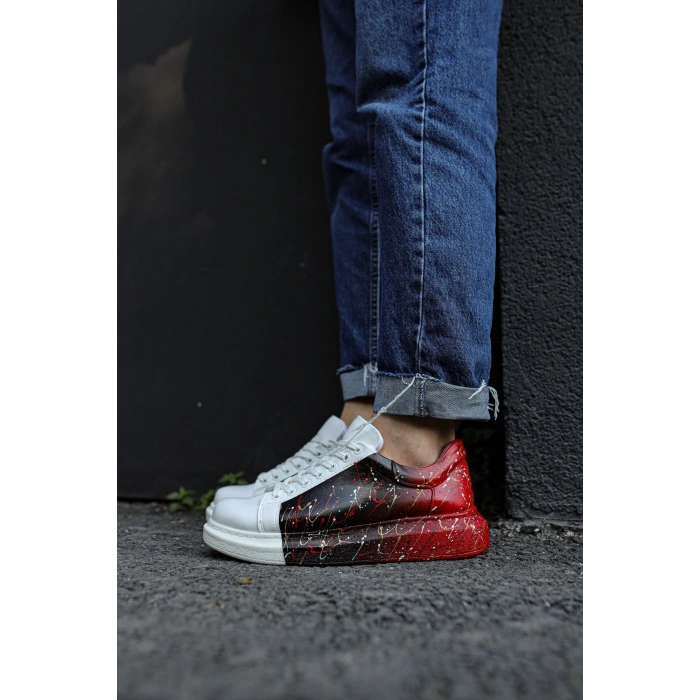 CH254 CBT Paint Mens Shoe 415 BLACK / RED SPECKLE