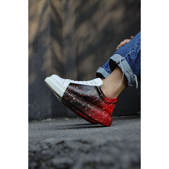 CH254 CBT Paint Mens Shoe 415 BLACK / RED SPECKLE