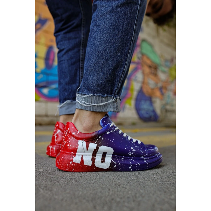 CH254 CBT Pittura Mens Shoes 441 BLUE / RED YES