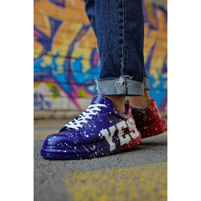 CH254 CBT Pittura Mens Shoes 441 BLUE / RED YES