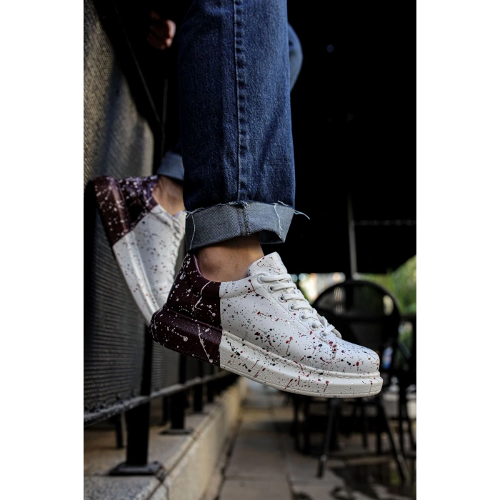 CH254 CBT Pittura Mens Shoes 517 RED / BLACK / DARK PURPLE SPLUSH