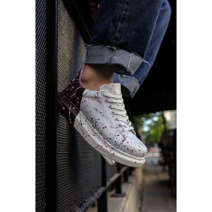 CH254 CBT Pittura Mens Shoes 517 RED / BLACK / DARK PURPLE SPLUSH