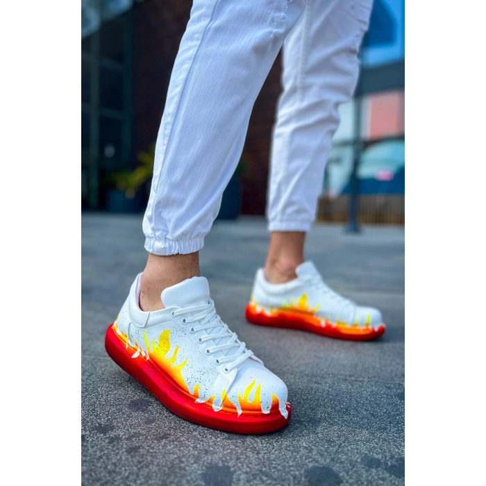 CH254 - CBT Pittura Erkek Ayakkabı 535 KIRMIZI ALEV