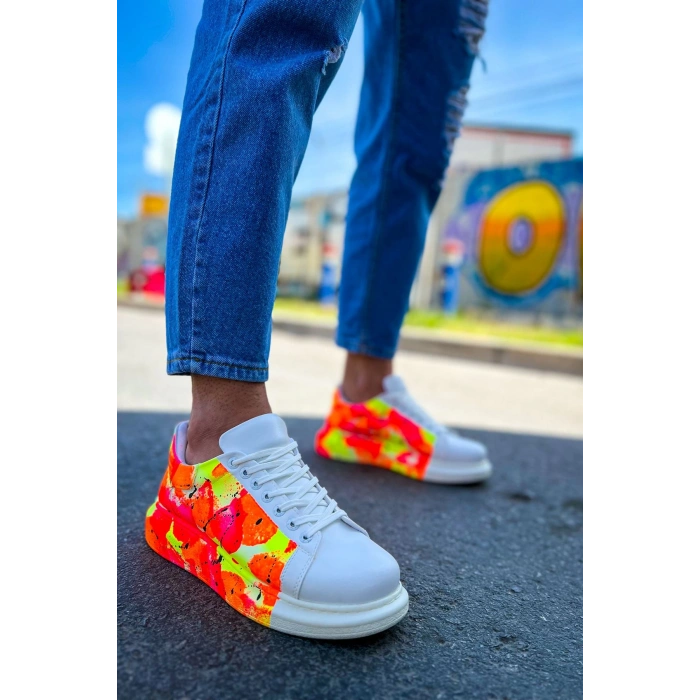 CH254 CBT Paint Mens Shoes 535 NEON ORANGE / BLACK RAIN