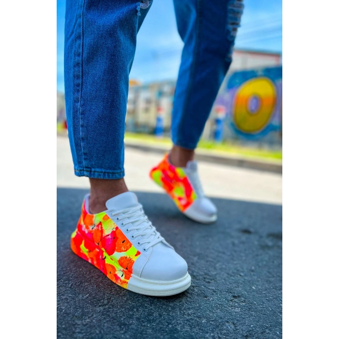 CH254 CBT Paint Mens Shoes 535 NEON ORANGE / BLACK RAIN