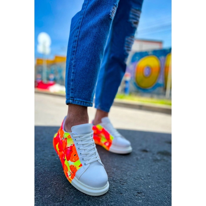 CH254 CBT Paint Mens Shoes 535 NEON ORANGE / BLACK RAIN