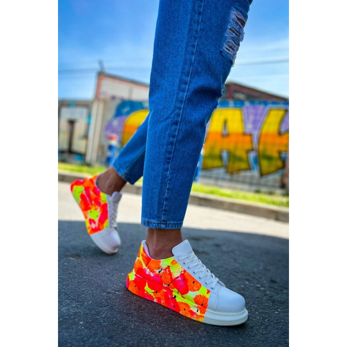 CH254 CBT Paint Mens Shoes 535 NEON ORANGE / BLACK RAIN