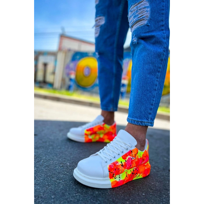 CH254 CBT Paint Mens Shoes 535 NEON ORANGE / BLACK RAIN