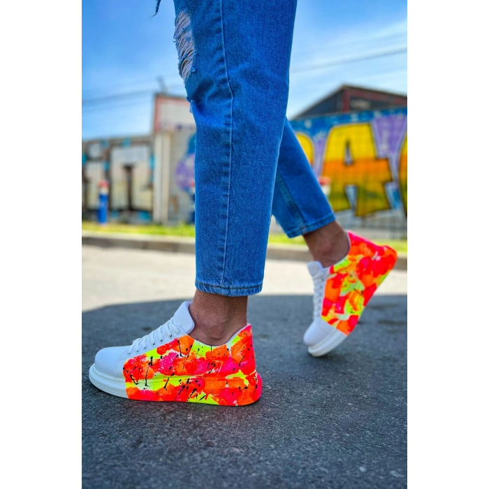 CH254 CBT Paint Mens Shoes 535 NEON ORANGE / BLACK RAIN