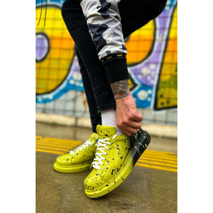 CH254 CBT Paint Mens Shoes 546 GREEN BLACK SPLUSH