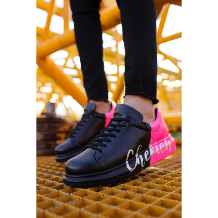 CH254 - CST Pittura Erkek Ayakkabı 477 SIYAH / PEMBE  CHEKICH