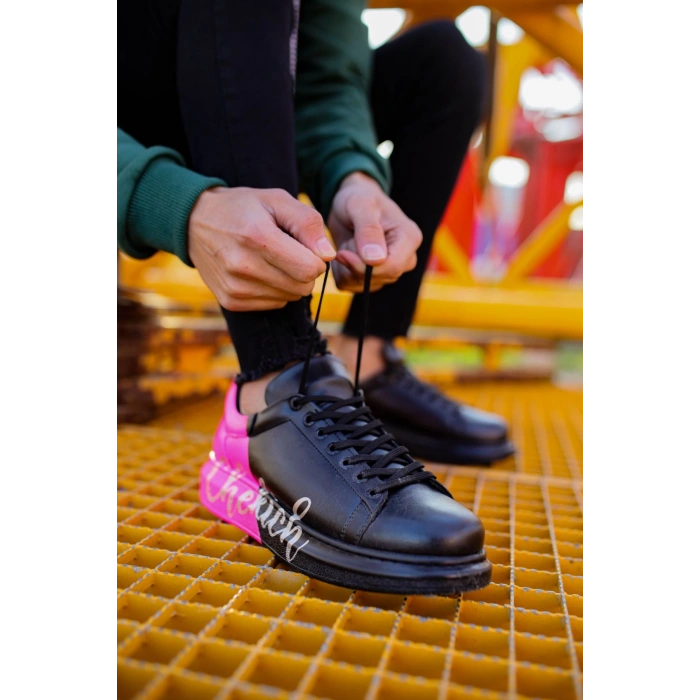 CH254 - CST Pittura Erkek Ayakkabı 477 SIYAH / PEMBE  CHEKICH