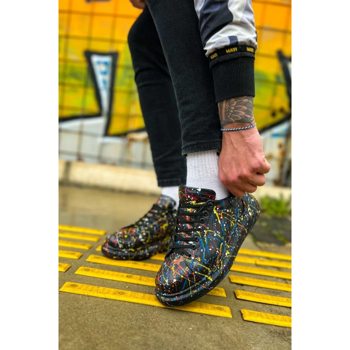 CH254 - CST Pittura Erkek Ayakkabı 498 SARI / MAVI / KIRMIZI SPLUSH